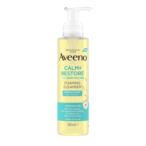 Aveeno Face Calm and Restore Foaming Cleanser 200ml