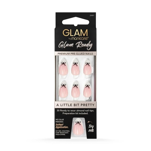 Glam By Manicare Glam Ready Pre-Glued Nails A Little Bit Special 30pcs 22451