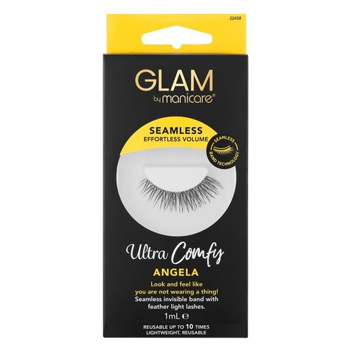 Glam By Manicare Angela Ultra Comfy Seamless Lashes 22458