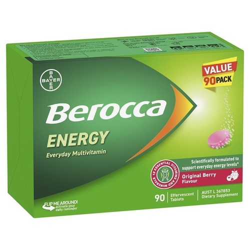 Berocca Energy Original Berry 90 Effervescent Tablets