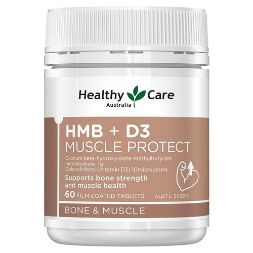 Healthy Care HMB + D3 Muscle Protect 60 Tablets