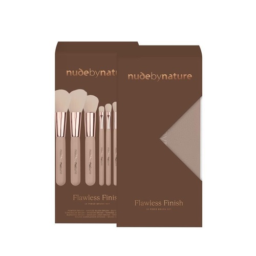Nude by Nature Flawless Finish 10 Piece Brush Set Xmas 2025