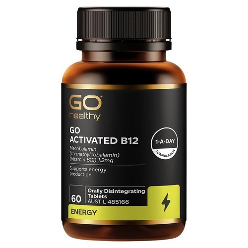 Go Healthy Activated B12 60 Orally Disintegrating Tablets