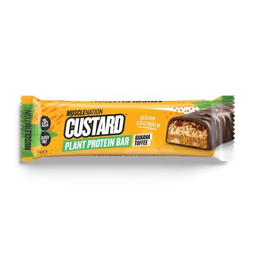 Muscle Nation Plant Protein Custard Plant Bar Banana Toffee 50g