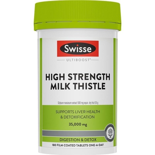 Swisse Ultiboost High Strength Milk Thistle 180 Tablets