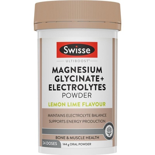 Swisse Ultiboost Magnesium Glycinate + Electrolytes Powder 144g