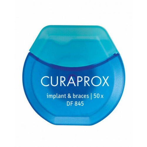 Curaprox Crowns Bridges Implants Braces Threader at Each End Fleecy Middle