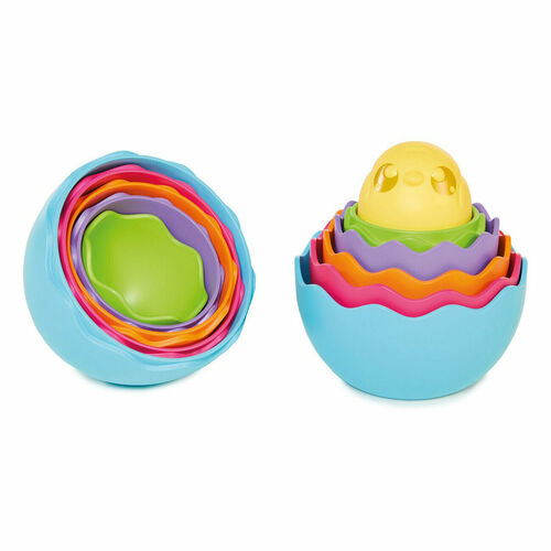 Tomy Hide & Squeak Nesting Eggs Baby/Toddlers Educational Stacking Toys
