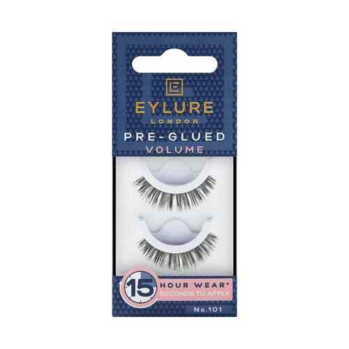Eylure Pre-Glued Volume No. 101 Up To 15 hour Wear Full Shorter Length Lash