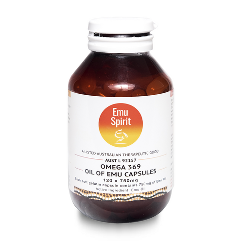 Emu Spirit Omega 369 Oil Of Emu 750mg 120 Capsules Relief Inflammation