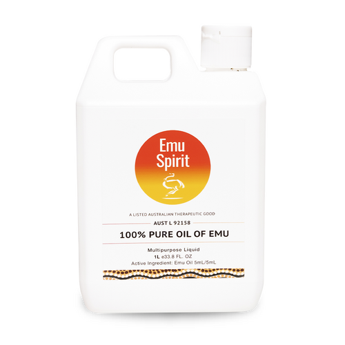 Emu Spirit Oil of Emu 1L 100% Pure Emu Oil Anti-Inflammatory Properties