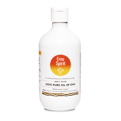 Emu Spirit Oil of Emu 500ml 100% Pure Emu Oil Anti-Inflammatory Properties