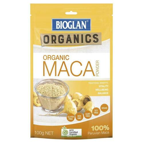 Bioglan Organic Maca Powder 100g Staminar Booster Libido Enhancer