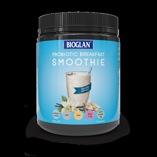 Bioglan Probiotic Breakfast Smoothie -Vanilla 500g Low GI Healthy Digestion