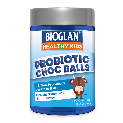 Bioglan Healthy Kids Probiotic Choc Balls 50pcs Milk Choc Healthy Digestive