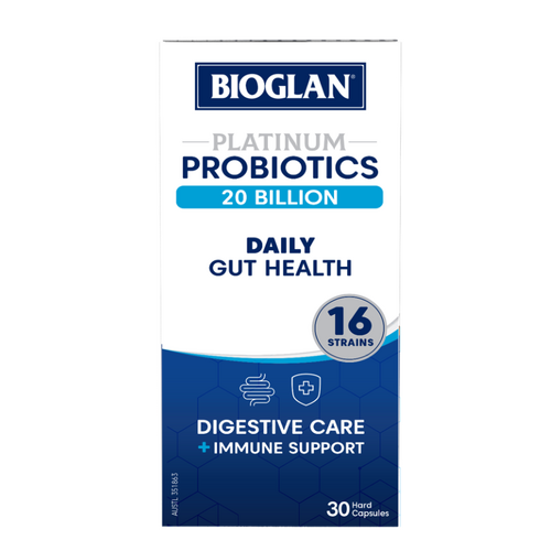 Bioglan Platinum Probiotic 20B 30 caps Gut Health Digestive Care Immune Support