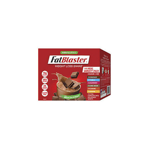 NaturoPathica Fatblaster Variety Pack Weight Loss Shake 14x 33g Sachets