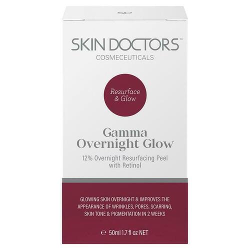 Skin Doctors Gamma Overnight Glow 50ml Improve Wrinkles Pores Scarring
