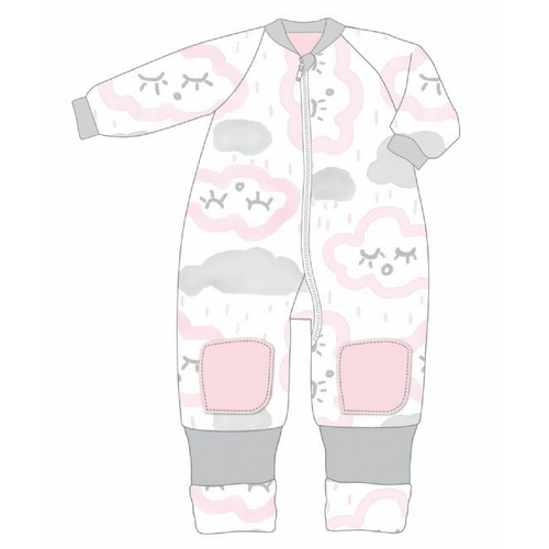 Warmies 12-24m Cotton With Arms 3.0 TOG CLOUDS PINK