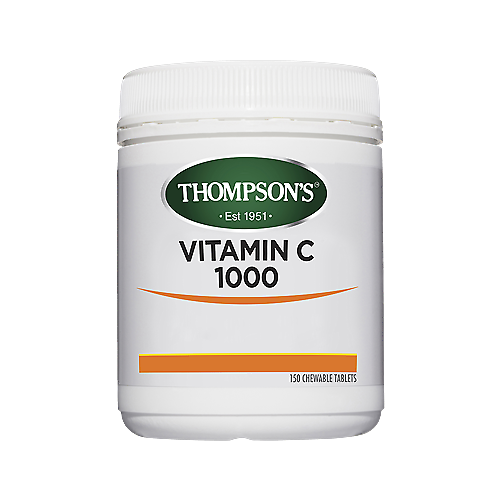 Thompsons Vitamin C 1000MG 150 Chewable Tabs Support Immune Health